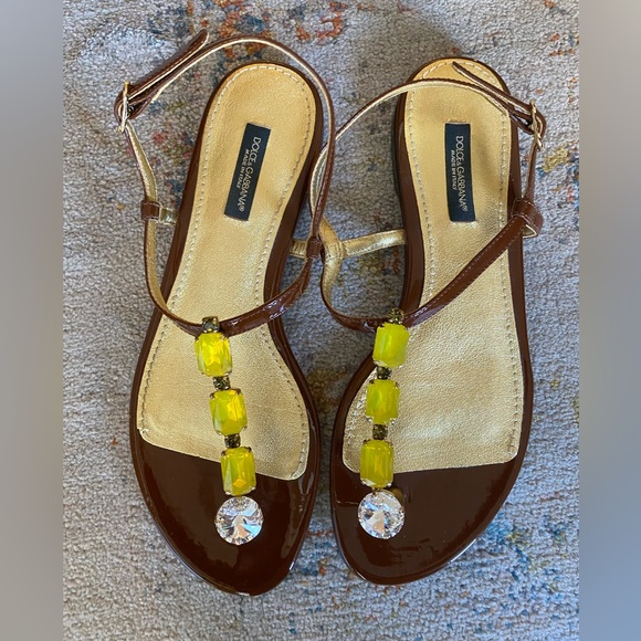 Authentic brand new Dolce & Gabbana Summer Sandals w box and papers 👡 - Picture 1 of 10